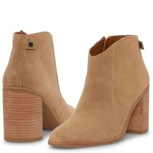 LUCKY BRAND Women’s Size 7.5M Pellyon Suede Almond Toe Ankle Boots